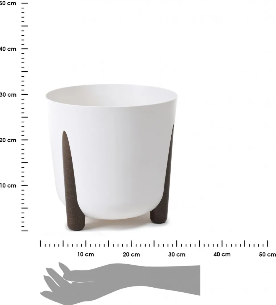 Donica Moss biała 30xh28 cm