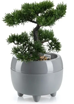 Donica na nóżkach botanica szara 30xh24 cm