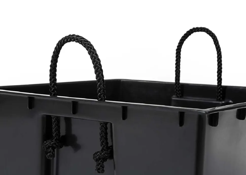 Donica Porto Czarny Beton h68x35x35 cm