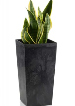 Donica Porto Czarny Beton h68x35x35 cm