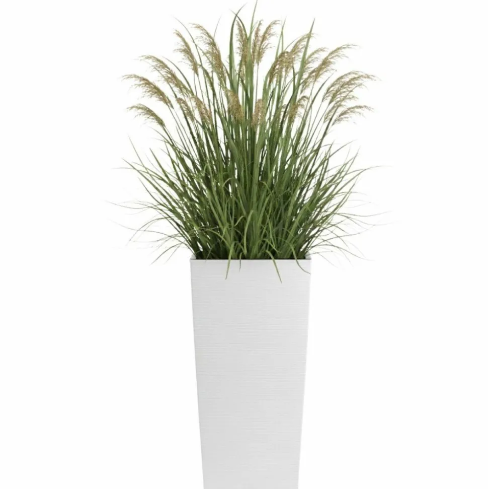 Donica Porto Riflo biała h57x29,5x29,5 cm