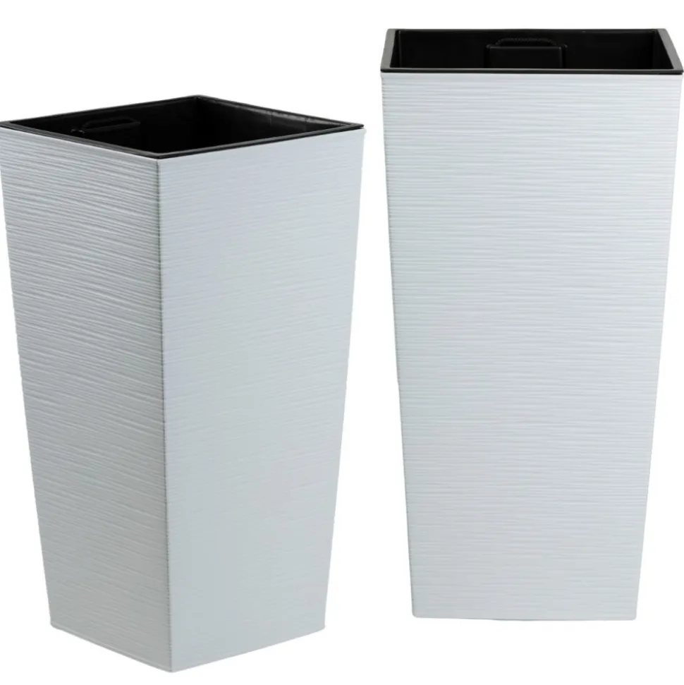 Donica Porto Riflo biała h57x29,5x29,5 cm