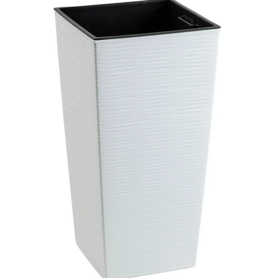 Donica Porto Riflo biała h57x29,5x29,5 cm