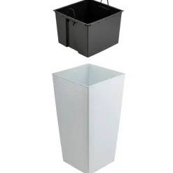 Donica Porto Riflo biała h75x39,6x39,6 cm