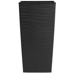 Donica Porto Riflo czarna h46x25x25 cm