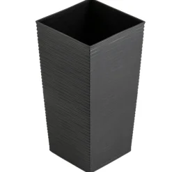 Donica Porto Riflo czarna h46x25x25 cm