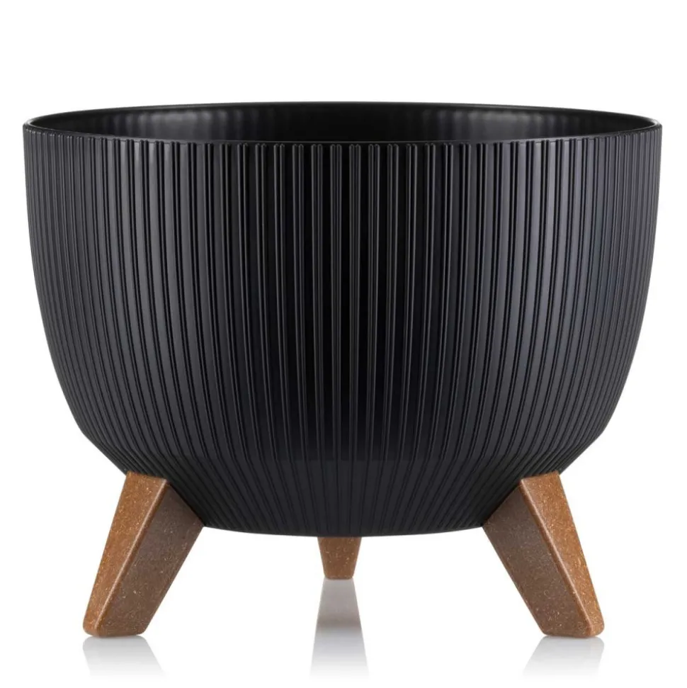 Donica Rosa linea ECO czarna 29xh18 cm