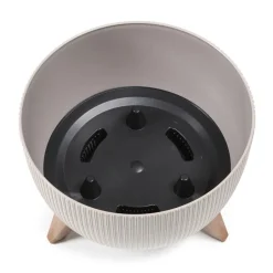 Donica Rosa linea ECO recykling biała 29xh18 cm