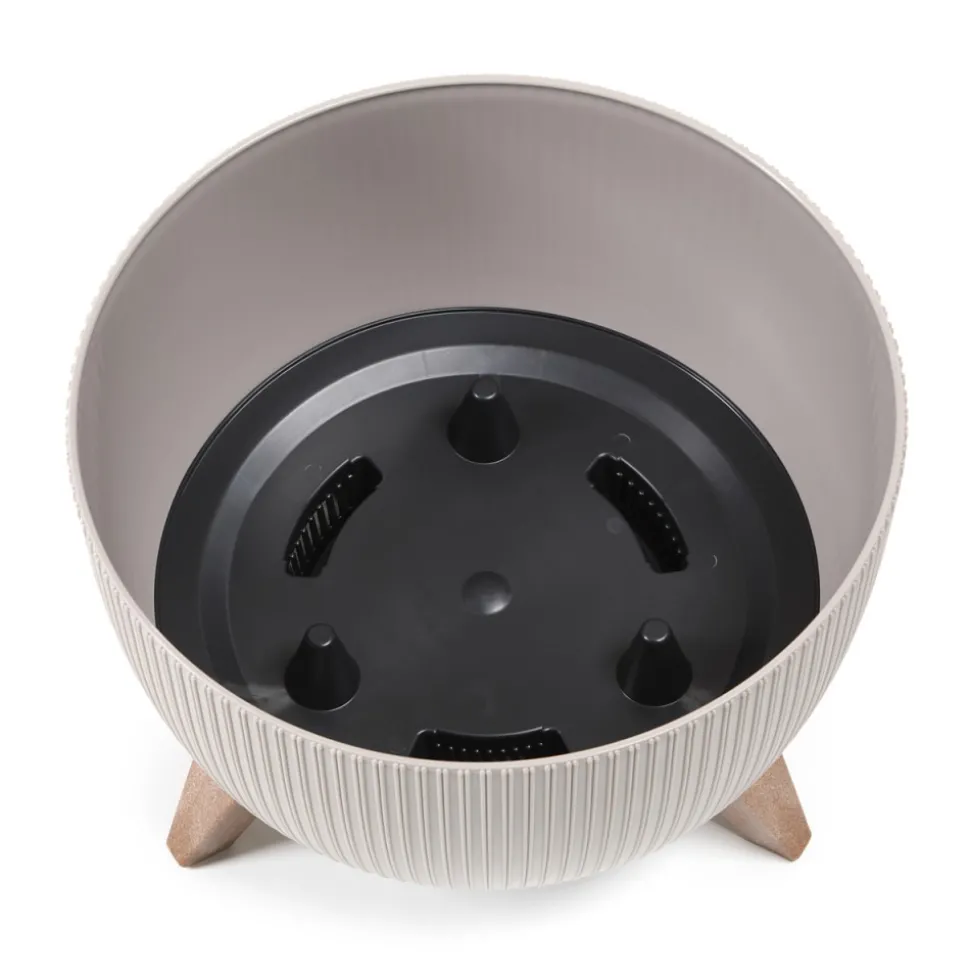 Donica Rosa linea ECO recykling biała 29xh18 cm
