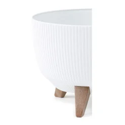 Donica Rosa linea ECO recykling biała 29xh18 cm