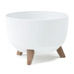 Donica Rosa linea ECO recykling biała 29xh18 cm