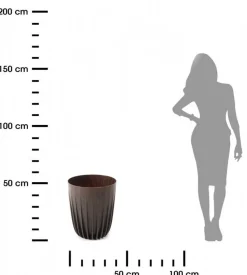 Donica Stripped ECO coffee espresso 39xh46 cm
