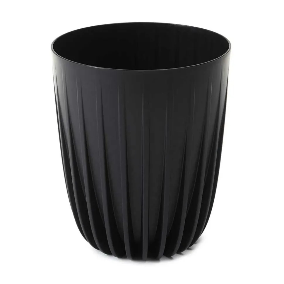Donica Stripped ECO recykling czarna 25xh30 cm
