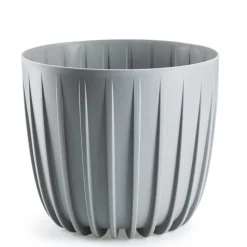 Donica Stripped niska szara 24xh21 cm