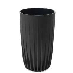 Donica Stripped Wysoka ECO recykling czarna 25xh42 cm