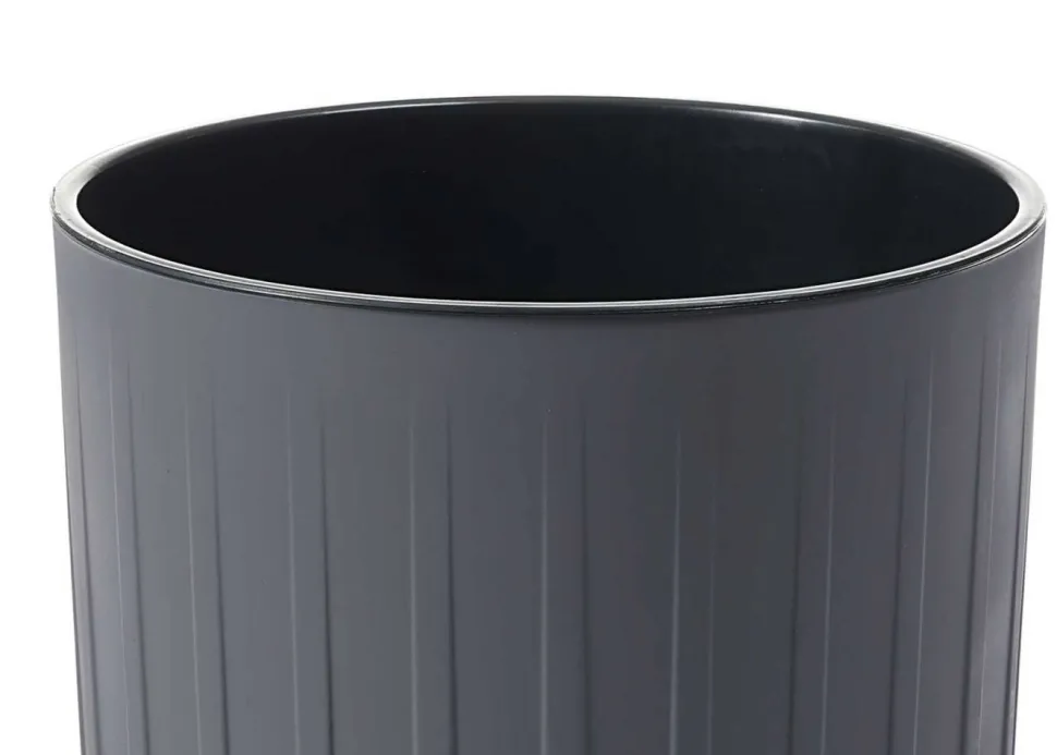 Donica Stripped Wysoka ECO recykling antracytowa 25xh42 cm