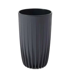 Donica Stripped Wysoka ECO recykling antracytowa 25xh42 cm