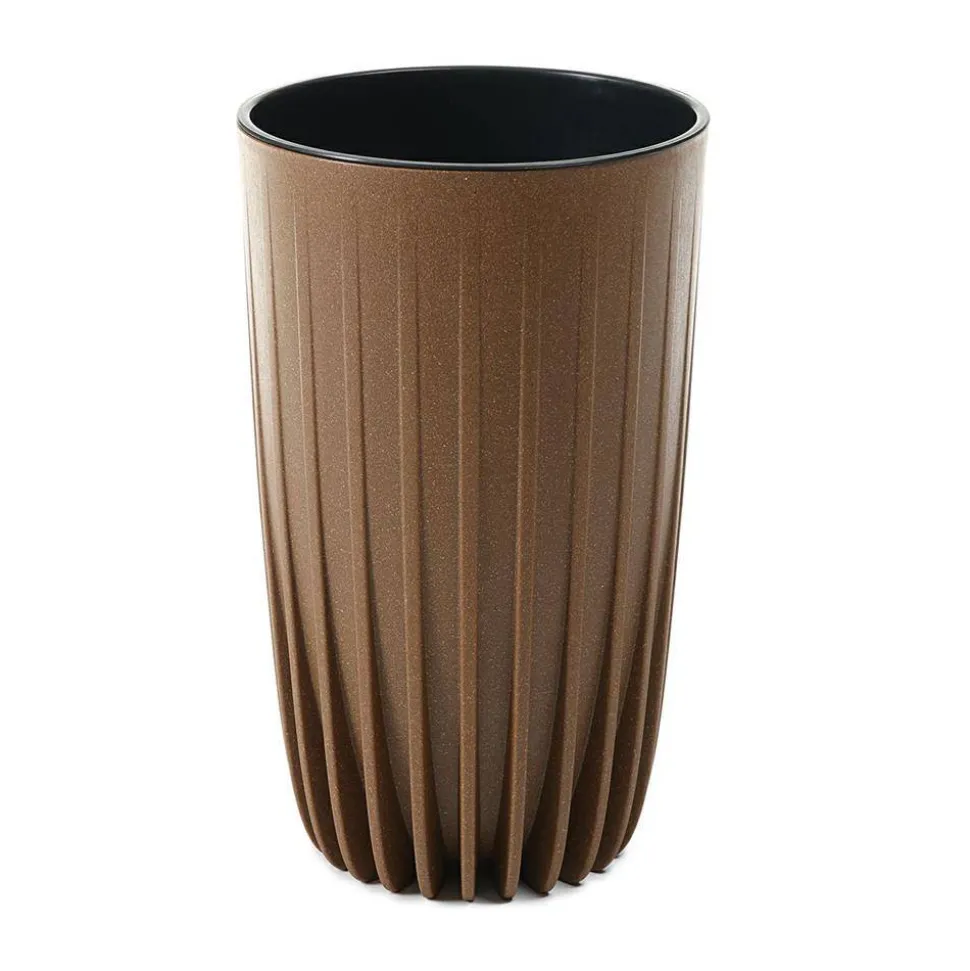 Donica Stripped Wysoka ECO wood naturalne drewno 25xh42 cm