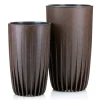 Donica Stripped Wysoka ECO coffee espresso 25xh42 cm