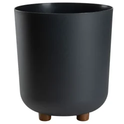 Donica TERRA na nóżkach recykling antracyt h27,4x24,2 cm