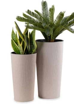 Donica Urbanika ECO wood biały h46 cm