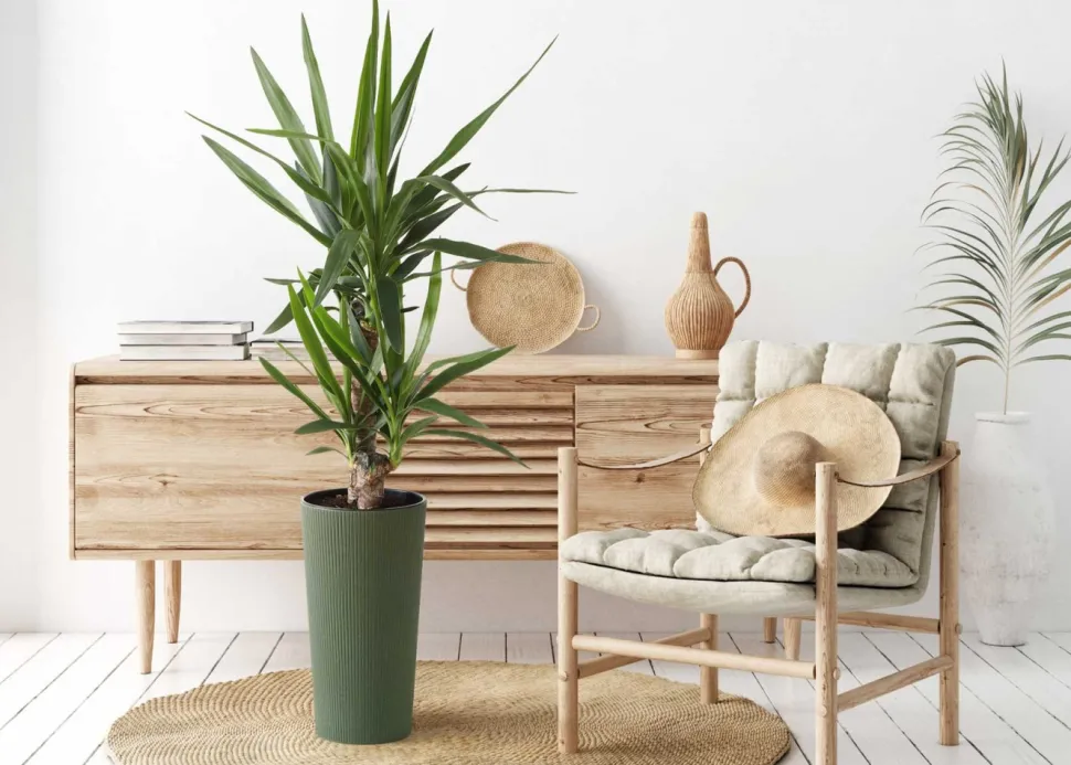 Donica Urbanika ECO wood zielony h46 cm
