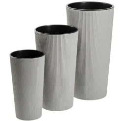 Donica Urbanika ECO wood szary h36,4x19,6 cm