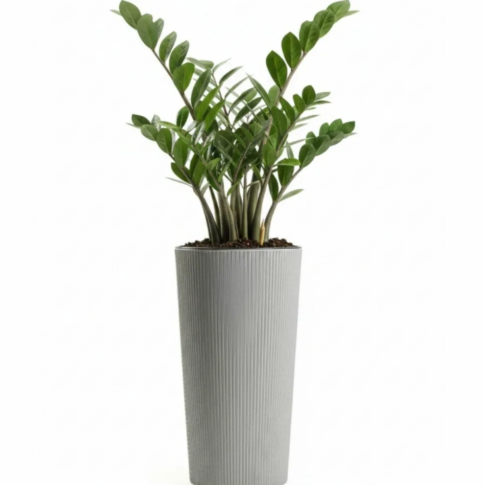 Donica Urbanika ECO wood szary h36,4x19,6 cm