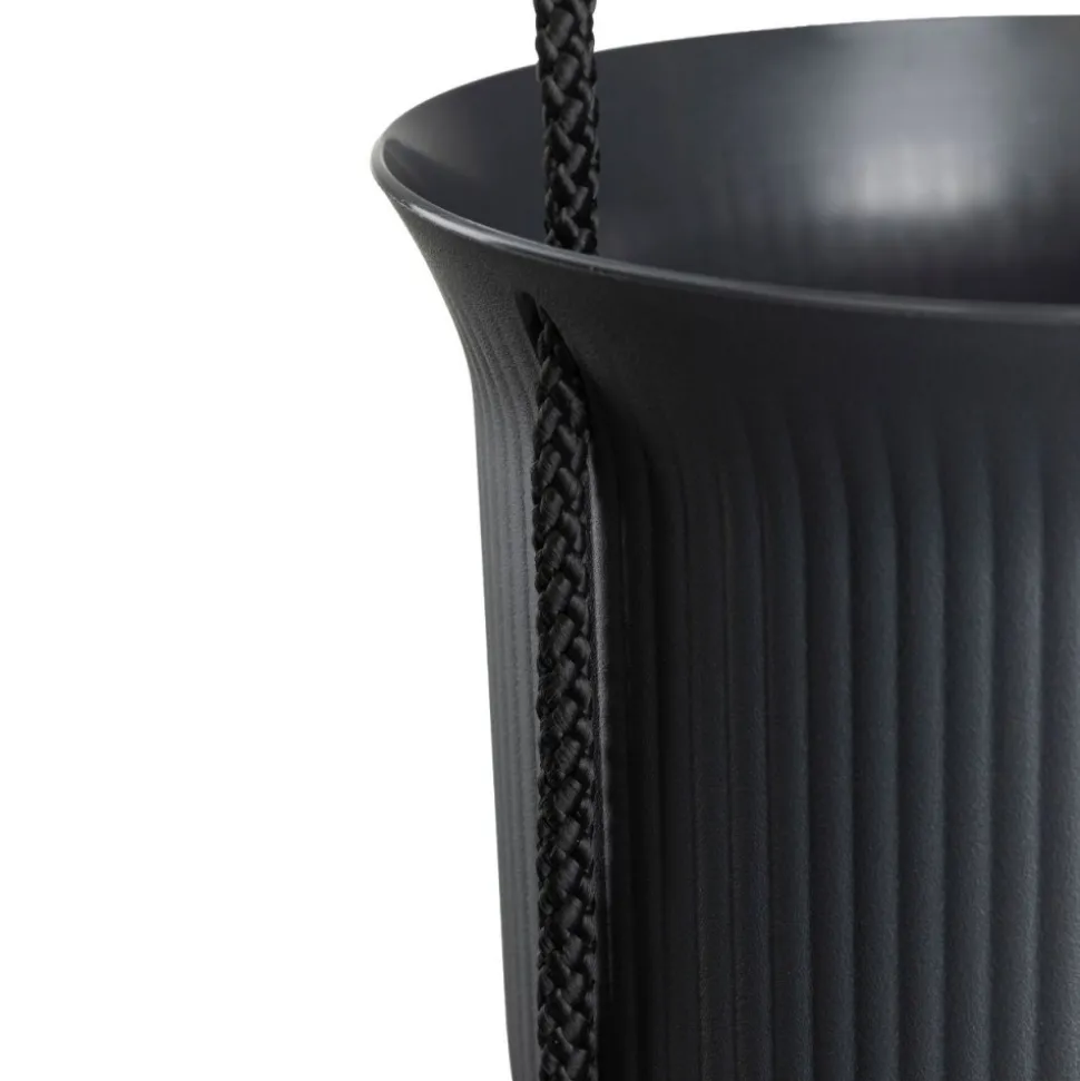 Donica wisząca AERA HANG recykling antracyt 17,9 cm