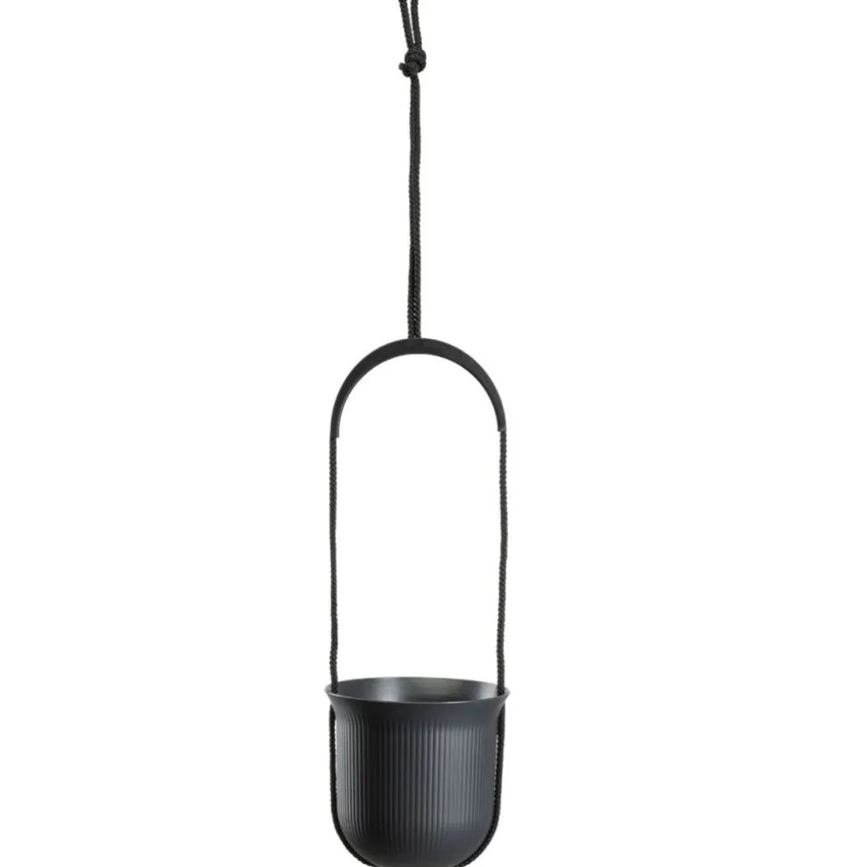 Donica wisząca AERA HANG recykling antracyt 17,9 cm