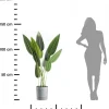 Donica z podstawką Azalea recykling szary beton 22 cm