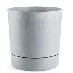 Donica z podstawką Azalea recykling szary beton 22 cm