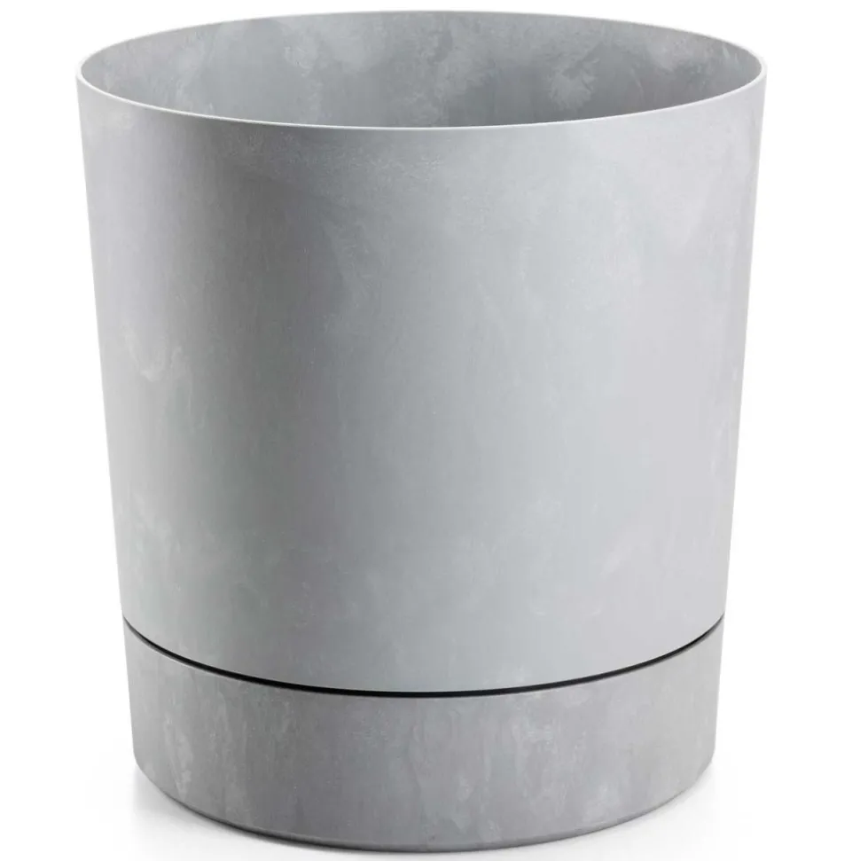 Donica z podstawką Azalea recykling szary beton 35 cm