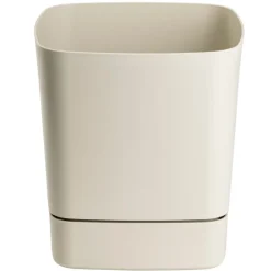 Donica z podstawką CUBI recykling beż 19x19 cm