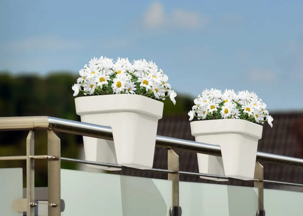 Donica balustradowa Lys antracyt 29 cm * HowHomely Online