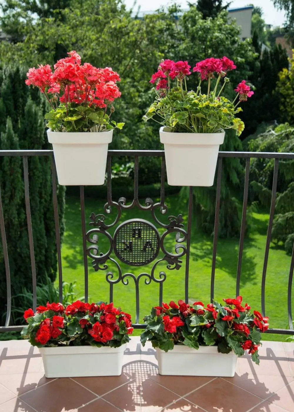 Donica balustradowa Lys kremowa 29 cm * HowHomely Hot