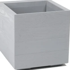 Donica Betonique deska recykling szara h40x40 cm * HowHomely Outlet