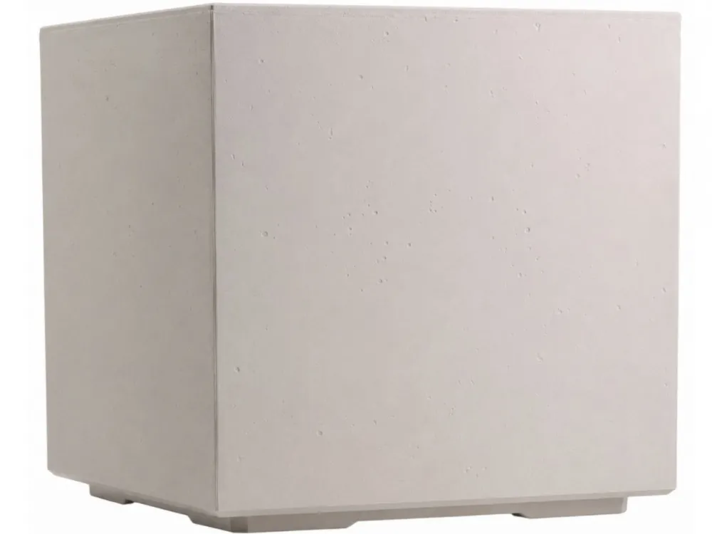 Donica Betonique na kółkach beton recykling beż 40x40xh40 cm * HowHomely Clearance