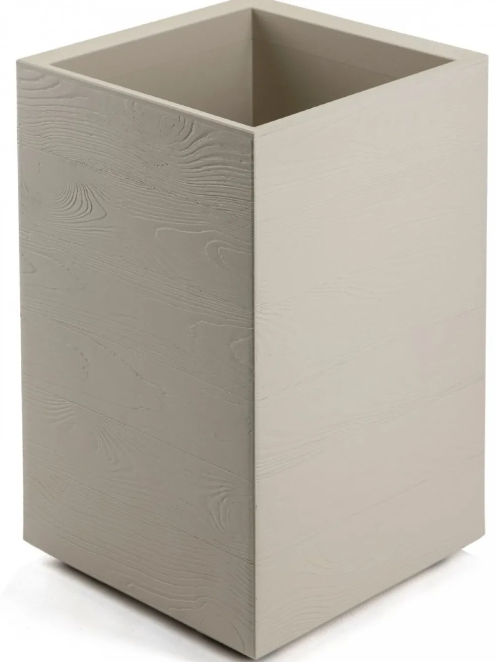 Donica Betonique na kółkach deska recykling beż H60x40 cm * HowHomely Discount