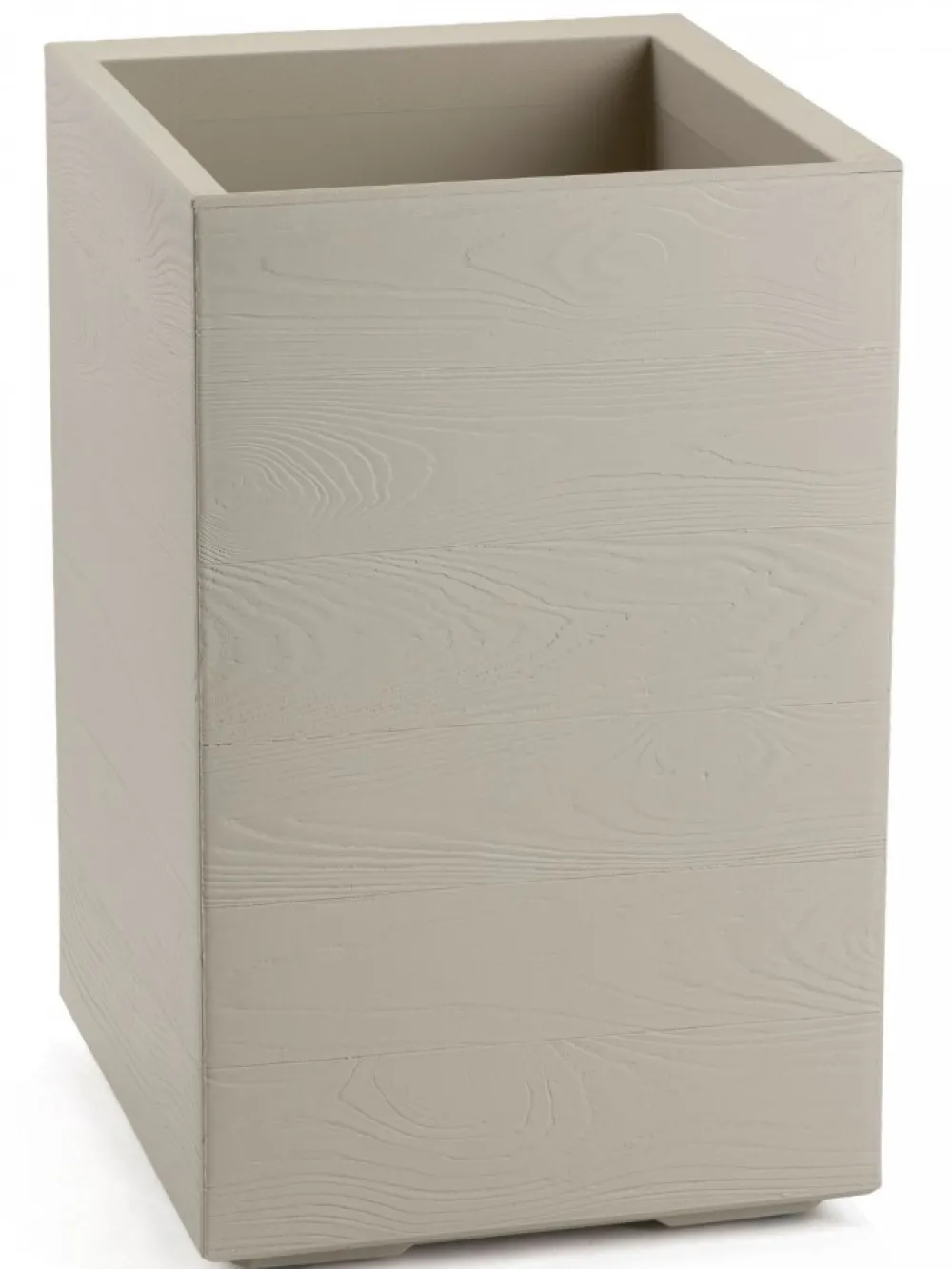 Donica Betonique na kółkach deska recykling beż H60x40 cm * HowHomely Discount