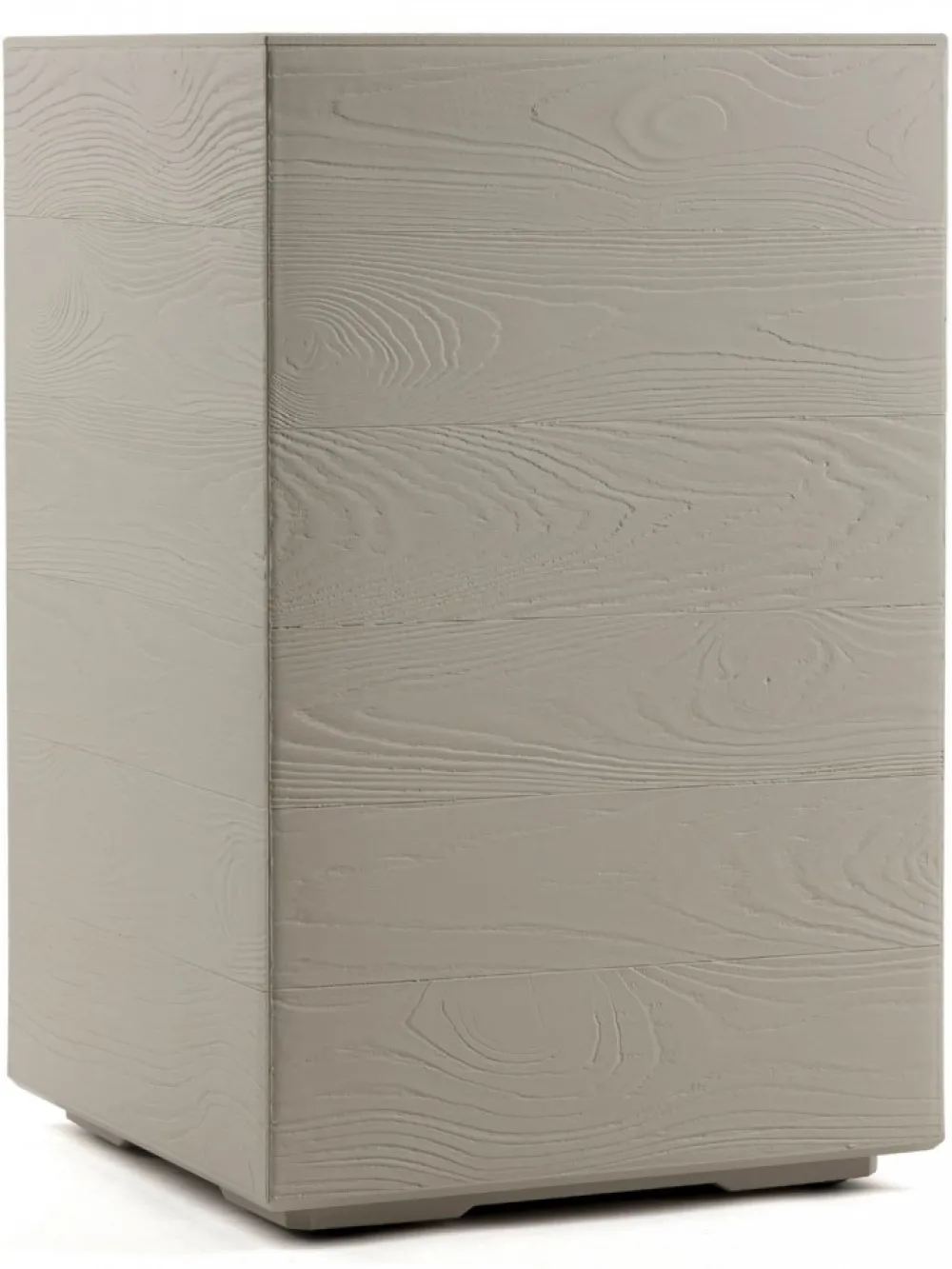 Donica Betonique na kółkach deska recykling beż H60x40 cm * HowHomely Discount