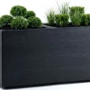 Donica Betonique na kółkach deska recykling antracyt H39X78 cm * HowHomely Sale