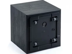 Donica Betonique na kółkach deska recykling antracyt 40x40xh40 cm * HowHomely