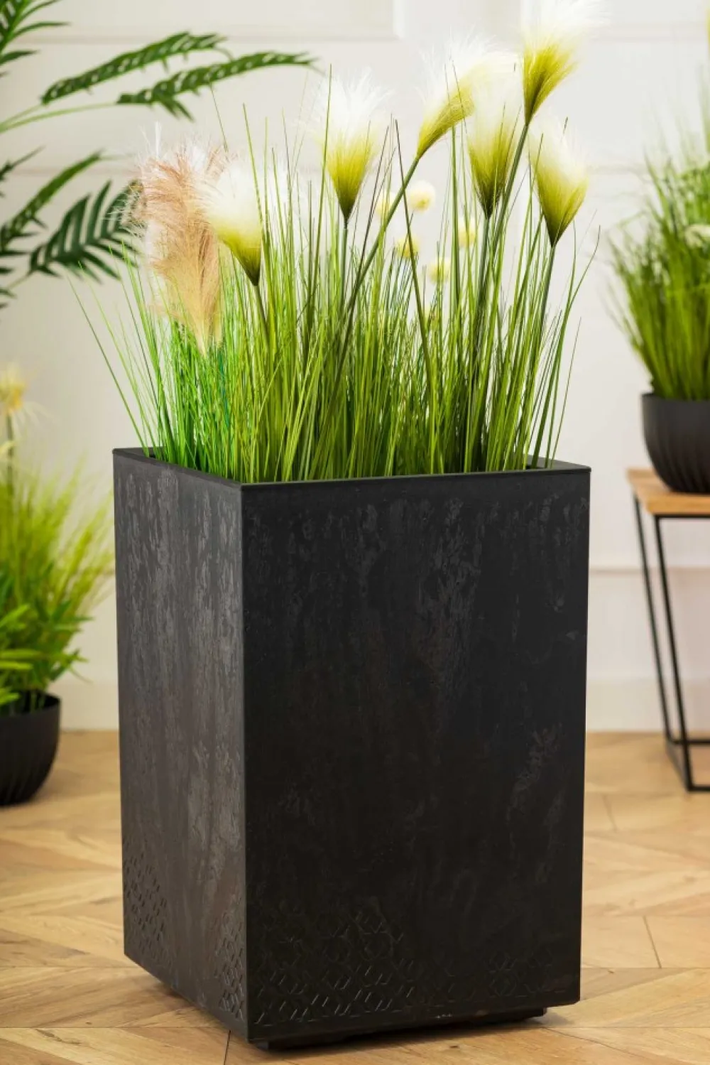 Donica Betonique na kółkach ECO antracyt H60x40 cm * HowHomely Hot