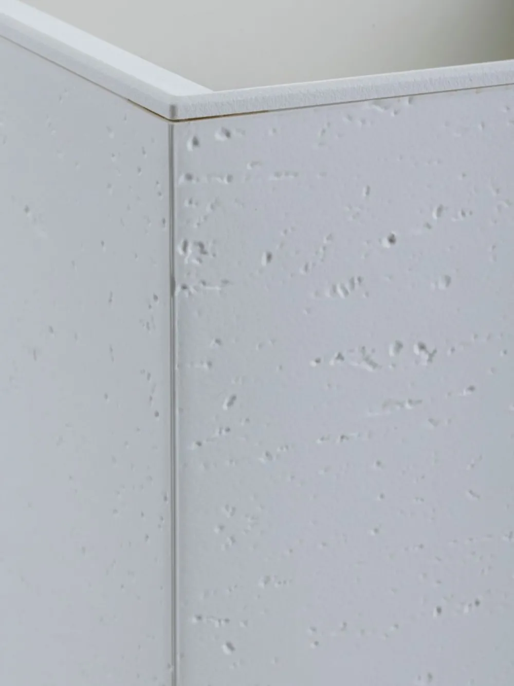 Donica Betonique na kółkach recykling beton kremowy H60x40 cm * HowHomely Discount