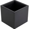 Donica Betonique na kółkach recykling czarny 40x40xh40 cm * HowHomely Online