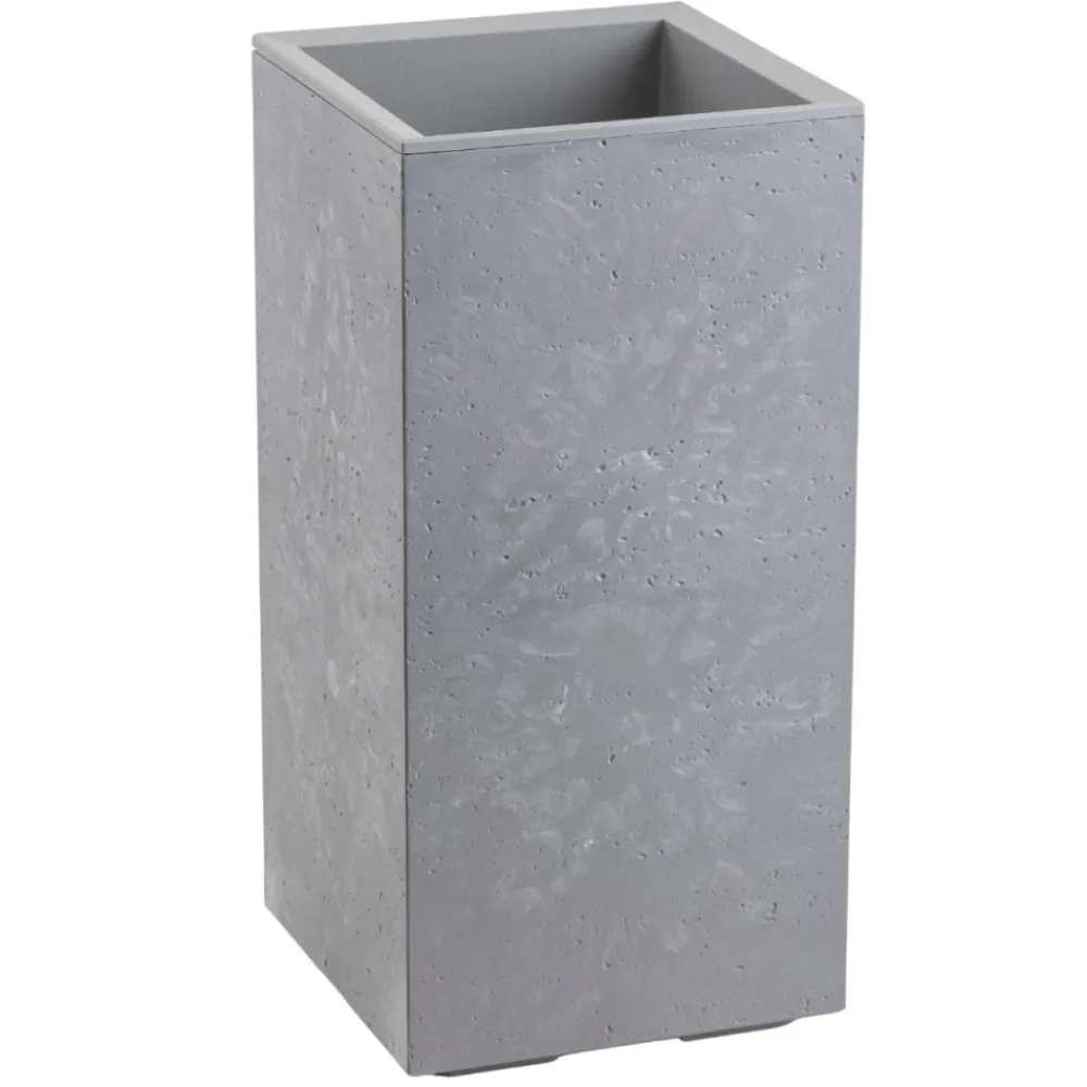Donica Betonique na kółkach szary beton 30x30xh60 cm * HowHomely