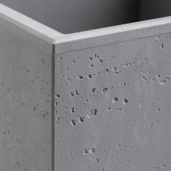 Donica Betonique na kółkach szary beton 30x30xh60 cm * HowHomely