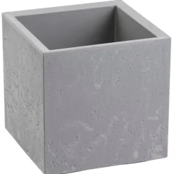 Donica Betonique na kółkach szary beton 30x30xh30 cm * HowHomely