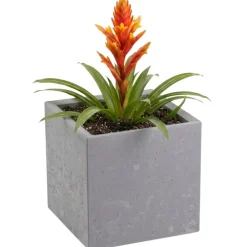 Donica Betonique na kółkach szary beton 30x30xh30 cm * HowHomely